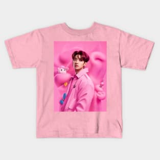 Handsome Asian Pink Hunk Kids T-Shirt